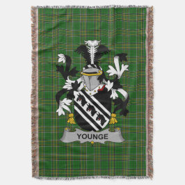 Irish Younge Coat of Arms Familienwappen Irland Decke