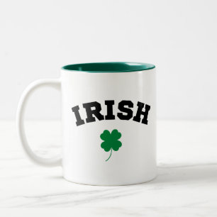 Irishcher Shamrock St. Patrick's Zweifarbige Tasse