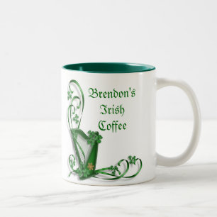 Irishcoffee-Tasse personalisiert Zweifarbige Tasse
