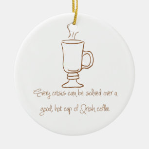 Irishcoffee-Verzierung Lebkuchen-Browns Keramikornament