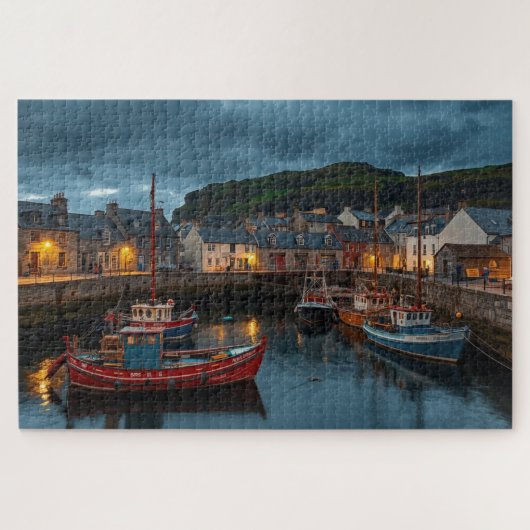Irishisches Küstenhafen-Städte-Puzzle Puzzle (Horizontal)