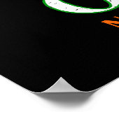 Irishman Drinking Beer St. Patrick's Day Poster (Ecke)