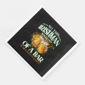 Irishman Drinking Beer St. Patrick's Day Serviette (Ecke)