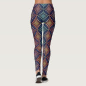 Irisierende 3D-Morphing-Formen | Nahtloses Futuris Leggings (Rückseite)