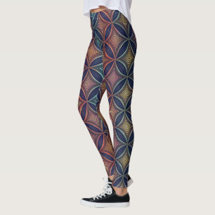 Irisierende 3D-Morphing-Formen Nahtloses Futuris Leggings