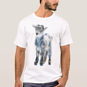 Irisierende Bergziegen-Jungtier-Illustration für M T-Shirt