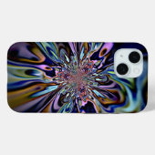 Irisierende Energiefliess-Fraktal-Kunst Case-Mate iPhone Hülle (Rückseite (Horizontal))