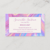 Irisierende Farbe Visitenkarte (Rückseite)