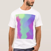 Irisierende farbige Holofolie T-Shirt (Vorderseite)
