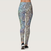 Irisierende Gesteinsstruktur Leggings (Rückseite)