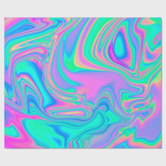 Irisierende holografische holografische Struktur a Geschenkpapier (Flach)