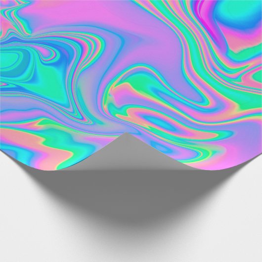 Irisierende holografische holografische Struktur a Geschenkpapier (Ecke)