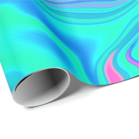 Irisierende holografische holografische Struktur a Geschenkpapier (Rolleneckpunkt)