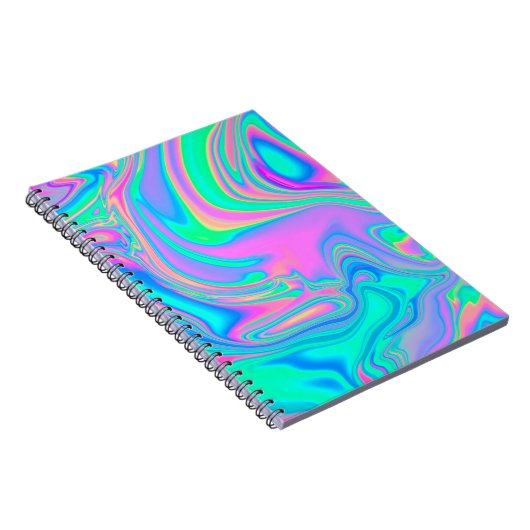 Irisierende holografische holografische Struktur a Notizblock (Rechte Seite)