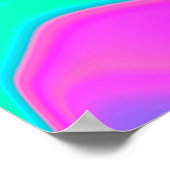 Irisierende holografische holografische Struktur a Poster (Ecke)