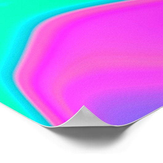 Irisierende holografische holografische Struktur a Poster (Ecke)