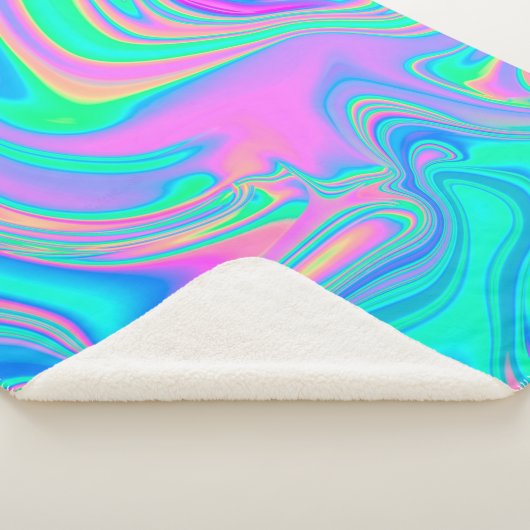 Irisierende holografische holografische Struktur a Sherpadecke (3/4)