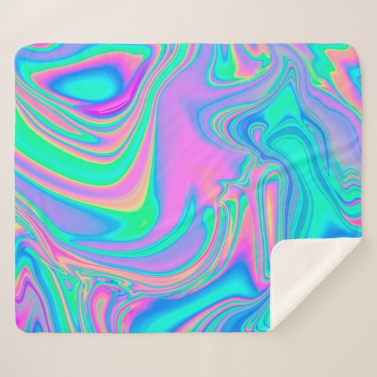 Irisierende holografische holografische Struktur a Sherpadecke (Vorderseite (Horizontal))