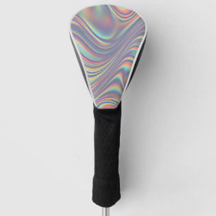 Irisierende holografische Wirbeltextur Golf Headcover