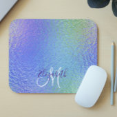 Irisierende Hübsche Personalisierte Monogramm Mousepad