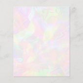 Irisierende Imitate Holografische Walker-Begleiter Flyer (Hinten)