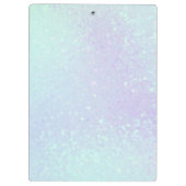 Irisierende Imitate Holographic Glitzer Monogram Klemmbrett (Rückseite)