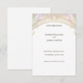 Irisierende keltische Save-the-Date-Karte Save The Date (Vorne/Hinten)