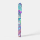 Irisierende Kristall Geometrische Facetten iPhone Hülle (Rechte Seite)