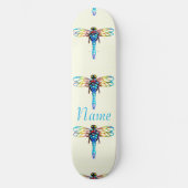 Irisierende Libelle Thunder_Cove Skateboard (Vorderseite)