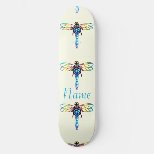 Irisierende Libelle Thunder_Cove Skateboard (Vorderseite)