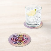 Irisierende metallische Blumen- Untersetzer-Set mi Untersetzer (Vor Ort)