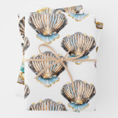 Irisierende Muscheln Muschel nahtlos Muster Strand Geschenkpapier Set (Beispiel)