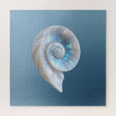Irisierende Nautilus-Schnecken-Spirale Puzzle (Horizontal)