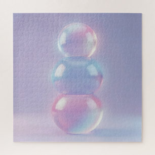 Irisierende Pastell-geschichtete Kugeln Träumerisc Puzzle