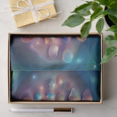 Irisierende Perle in einer Muschel Dekoupage Geweb Seidenpapier (Geschenk)