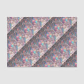 Irisierende perlmuttfarbene falsche Roségold-Decou Seidenpapier (Vorderseite)