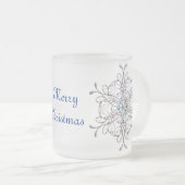 Irisierende Snowflake-Tasse Mattglastasse (VorderseiteRechts)