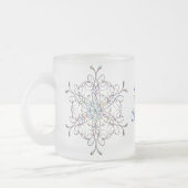 Irisierende Snowflake-Tasse Mattglastasse (Links)