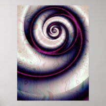 Irisierende violette Spiral Abstracte Fraktal Kuns