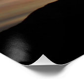 Irisierende Wolken über Pikes-Spitze-Silhouette Poster (Ecke)