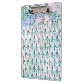 Irisierender aquamariner Glitzer Meerjungfische Klemmbrett (Links)