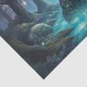 Irisierender Bär im Walddekoupage Gewebe Seidenpapier (Ausschnitt)