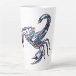 Irisierender Cyber Skorpion Mechanische Kunst Milchtasse