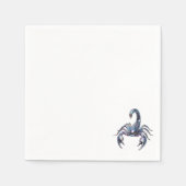 Irisierender Cyber Skorpion Mechanische Kunst Serviette (Vorderseite)