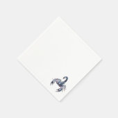 Irisierender Cyber Skorpion Mechanische Kunst Serviette (Ecke)