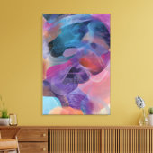 Irisierender Faden Gesicht Prisma Portrait Leinwanddruck (Insitu (Wohnzimmer))