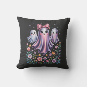 Irisierender Geister-Girly-Halloween Kissen