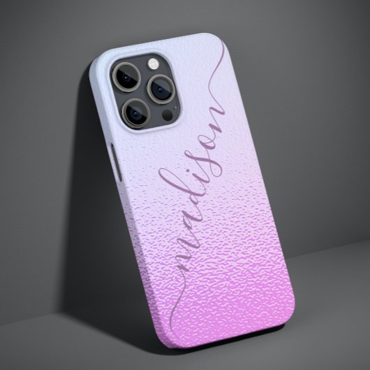 Irisierender Girl Pink Shimmer Personalisierter Na Case-Mate iPhone Hülle