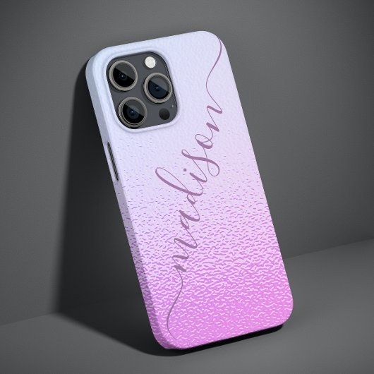Irisierender Girl Pink Shimmer Personalisierter Na Case-Mate iPhone Hülle
