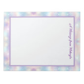 Irisierender Glitter Notizblock (Vorderseite)